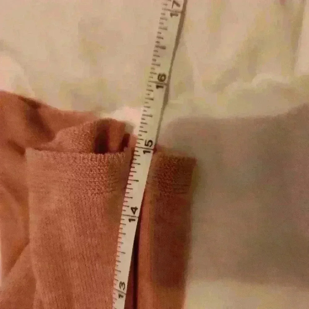 EILEEN FISHER lyocell mock brown tan beige Pullover Sweater long bell sleeve - Picture 9 of 10